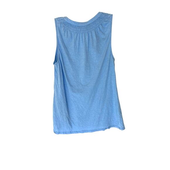 Lilly Pulitzer Blue Casual Basic Cotton Essie Sleeveless Tank Top Size Small - Picture 9 of 11